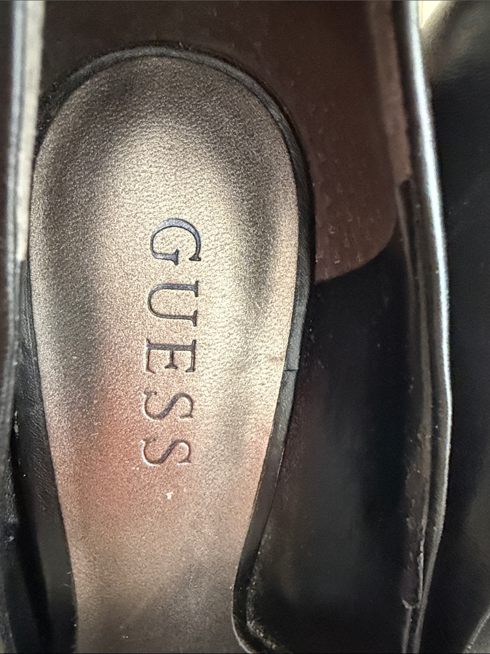 GUESS Black Rounded-Toe Women's Heels - Picture 2 of 5